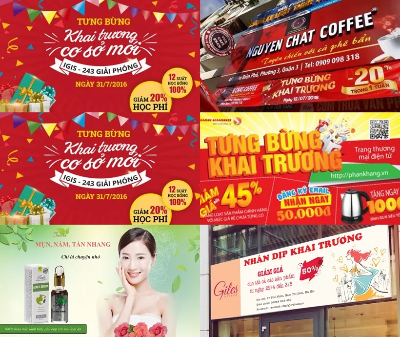 Khám phá 30+ mẫu băng rôn khai trương đẹp cho spa, quán ăn, shop thời trang... Cập nhật xu hướng thiết kế mới nhất giúp thu hút khách hàng ngay!