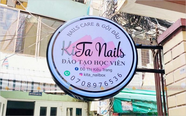 Mẫu Bảng Hiệu Nail, Biển Vẫy Nail Đẹp Ấn Tượng Nhất Bang Hieu Nail13