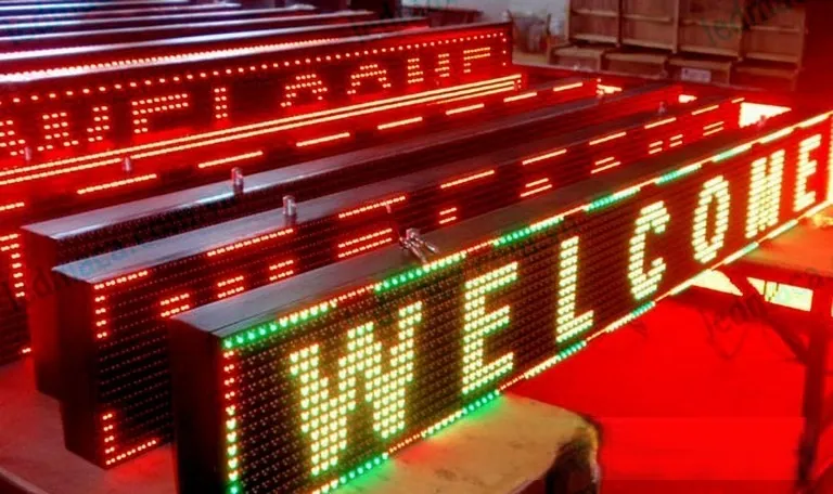 Biển LED Chữ Chạy Ma Trận Đỏ P10 200x40cm Bang gia lam bien led chu chay tai Quang Cao 24H