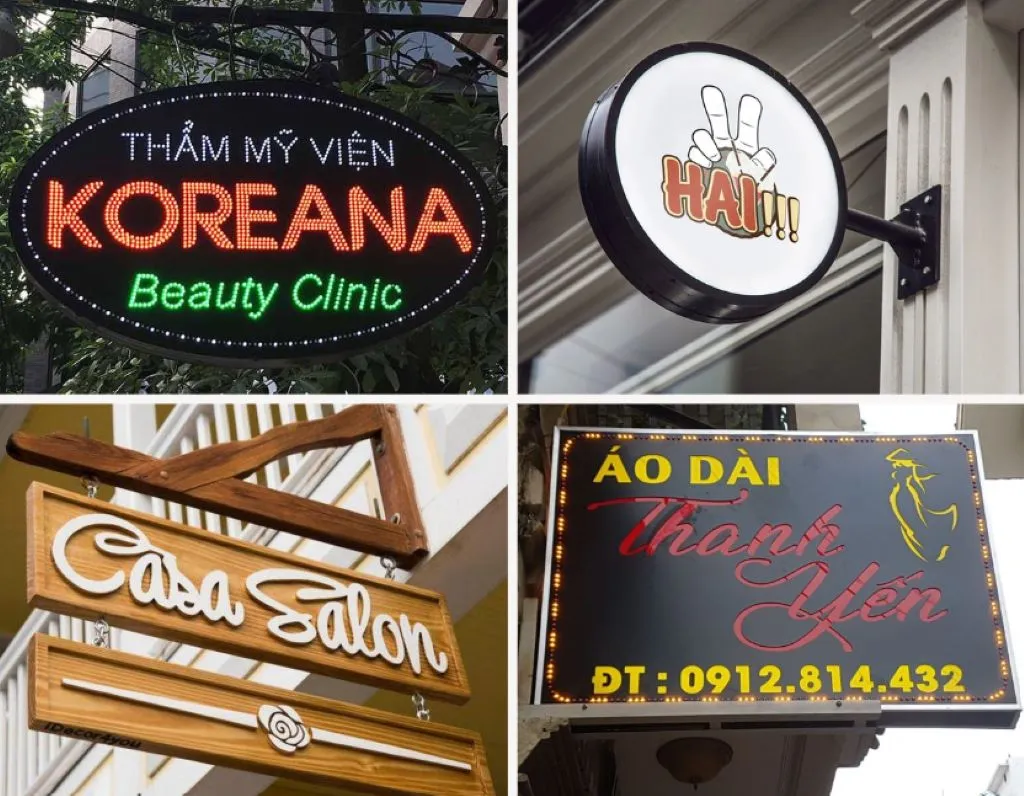Biển Vẫy Quảng Cáo Mica Premium LED 3D Bang gia lam bien vay quang cao dep tai Quang Cao 24H