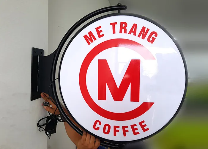 Biển Vẫy Trên Cao Alu Khung Sắt LED Bien Vay Tren Cao