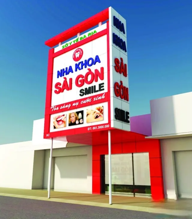 Biển Quảng Cáo Nha Khoa Mica Trắng LED Xanh Bien quang cao nha khoa