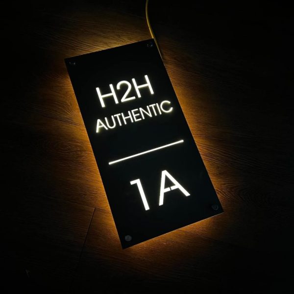 Biển Số Nhà Mica Trắng In UV Bien so nha Bang so nha 1