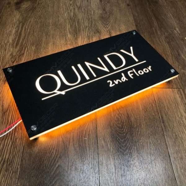 Biển Số Nhà Mica Trắng In UV Bien so nha Bang so nha 15