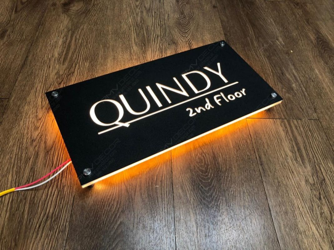 Biển Số Nhà Mica Trắng In UV Bien so nha Bang so nha 15