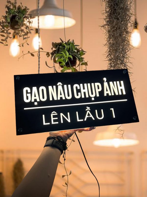 Biển Số Nhà Mica Trắng In UV Bien so nha Bang so nha 6