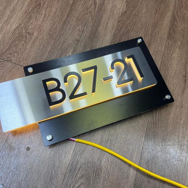 Biển Số Nhà Mica Trắng In UV Bien so nha Bang so nha 7