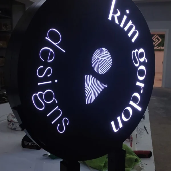 Biển Vẫy Alu Gương Vàng LED Flash 70x50cm