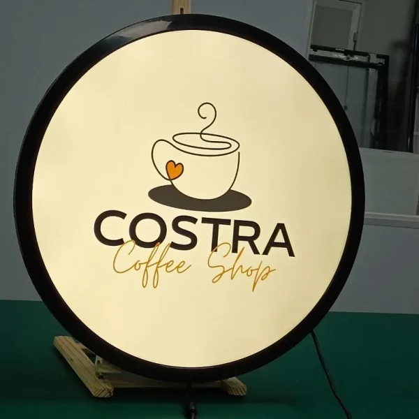 Biển Vẫy Hộp Đèn Mica Vuông LED RGB