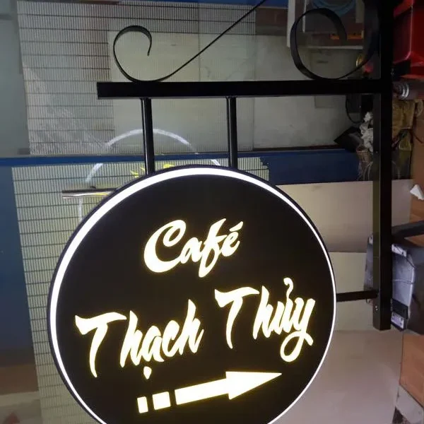 Biển Vẫy Cafe Mica Nâu LED Neon 80x60cm