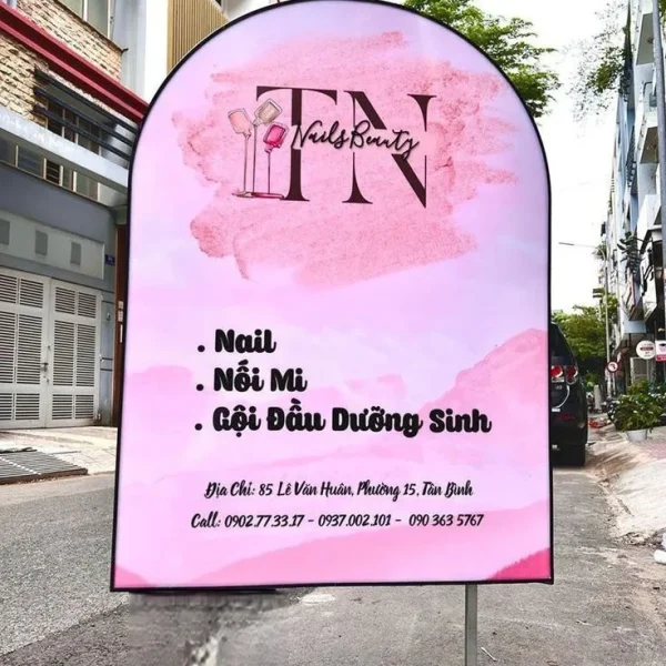 Biển Vẫy Salon Tóc LED Neon Nhiều Màu Cac mau bien vay toc dep duoc ua chuong nam 2025 2