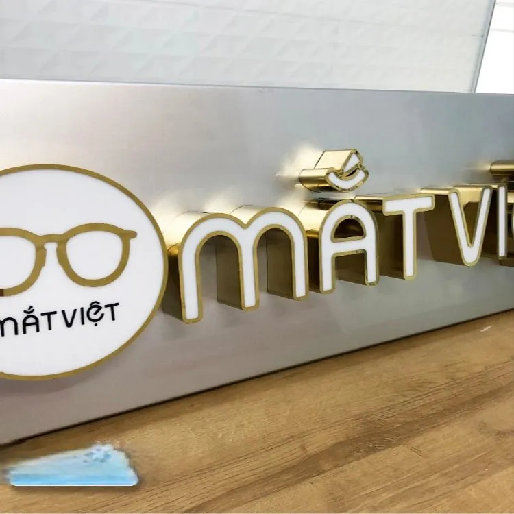 Chữ Inox 201 Bóng Gương Dày 1.5mm 35cm Chu