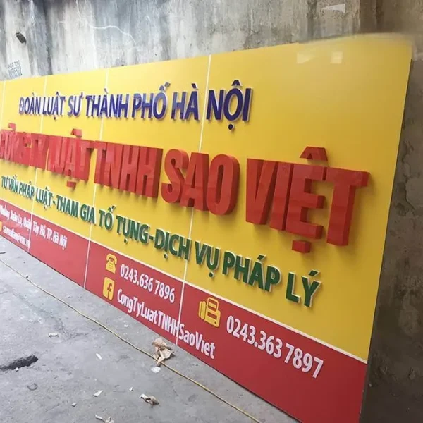 Chữ Nổi Alu Composite Vàng Gương Chu noi alu dang la xu huong duoc ua chuong trong linh vuc quang cao