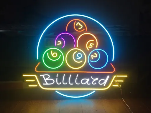 Biển LED Bida Neon Xanh Lá Chữ Đỏ Dich vu lam bien led bida lay lien Giai phap nhanh chong cho nhu cau cap thiet