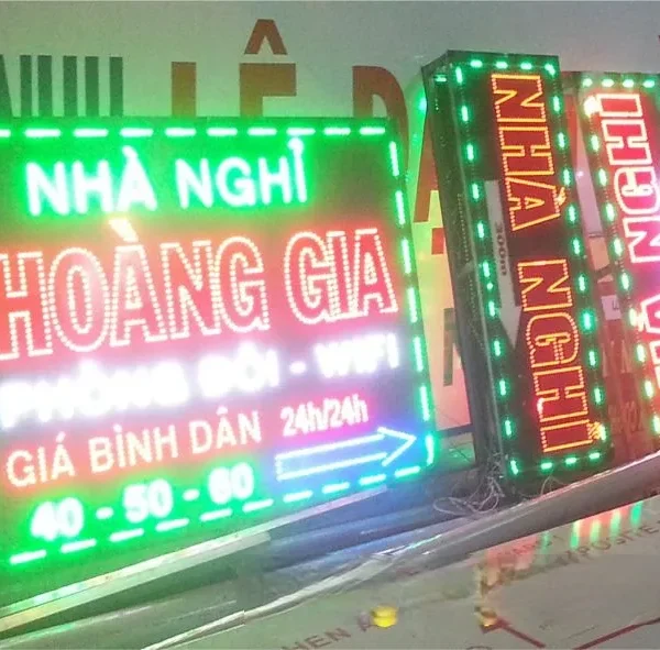 Biển LED Karaoke Mica RGB Hiệu Ứng Dich vu lam bien led karaoke tai Quang Cao 24H