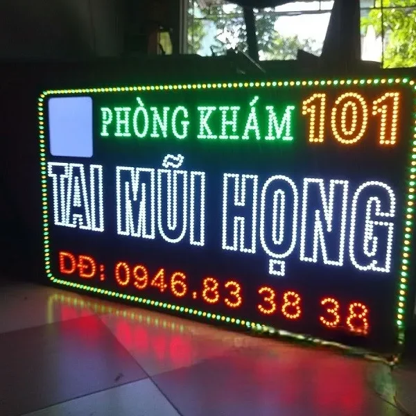 Biển LED Quảng Cáo Mica RGB Viền Inox 150x80cm Dich vu lam bien led quang cao lay lien Giai phap nhanh chong cho doanh nghiep