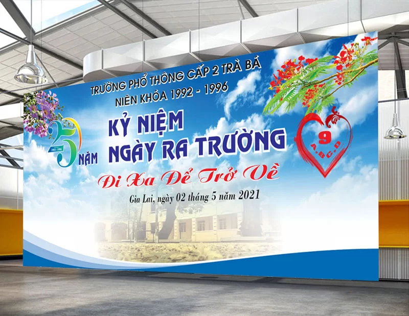 Backdrop Bạt Hiflex In Kỹ Thuật Số In backdrop 6