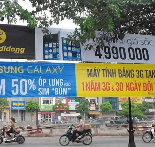 Băng Rôn Bạt Hiflex Đỏ In Chữ Trắng In bang ron 7