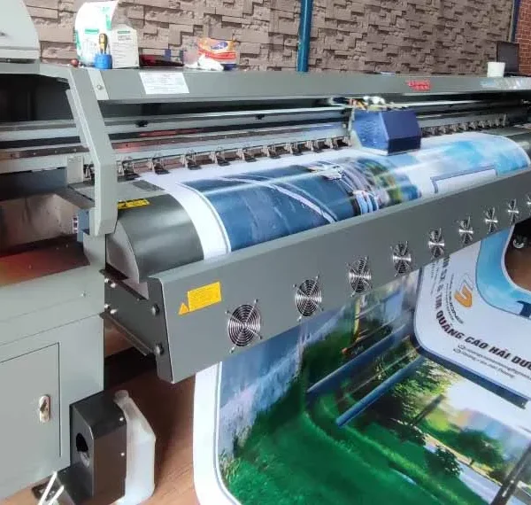 Bạt 2 Da Canvas Trắng In Phun In bat 2 da 2