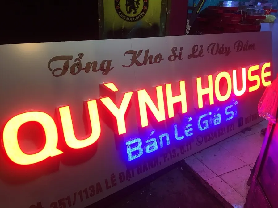 Chữ Nổi Mica Trắng Đèn LED RGB 5mm 45cm Lien he ngay voi Quang Cao 24h de duoc tu van va bao gia chi tiet ve dich vu lam chu noi mica den led theo yeu cau