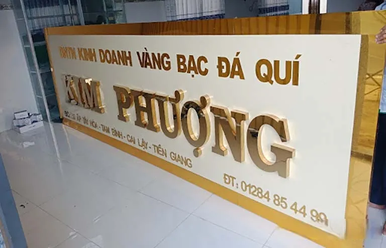 Chữ Alu Composite Xanh Dương 3mm 30cm Mau chu alu duoc thiet ke gia cong dep 2