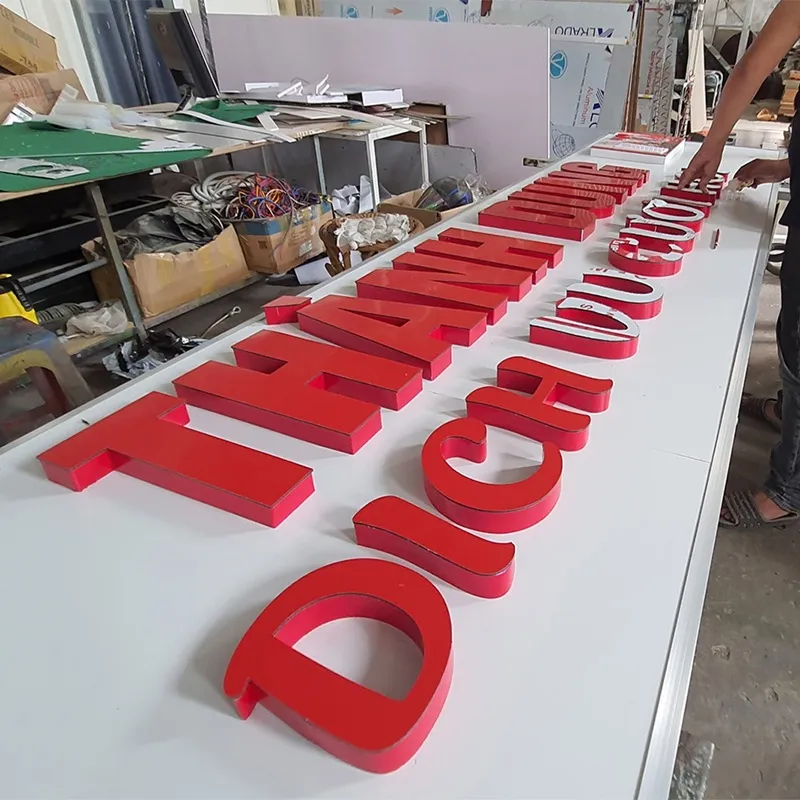 Chữ Alu Composite Xanh Dương 3mm 30cm Mau chu alu duoc thiet ke gia cong dep 3