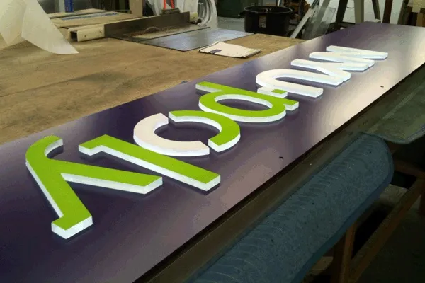 Chữ Alu Composite Xanh Dương 3mm 30cm Mau chu alu duoc thiet ke gia cong dep 4