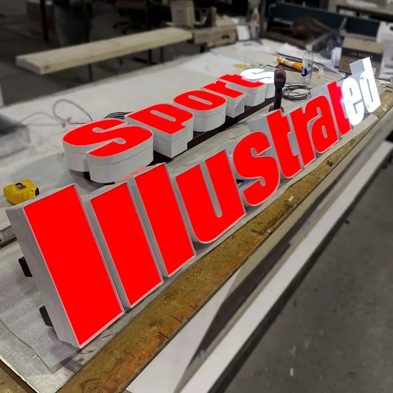 Chữ Alu Composite Xanh Dương 3mm 30cm Mau chu alu duoc thiet ke gia cong dep 5