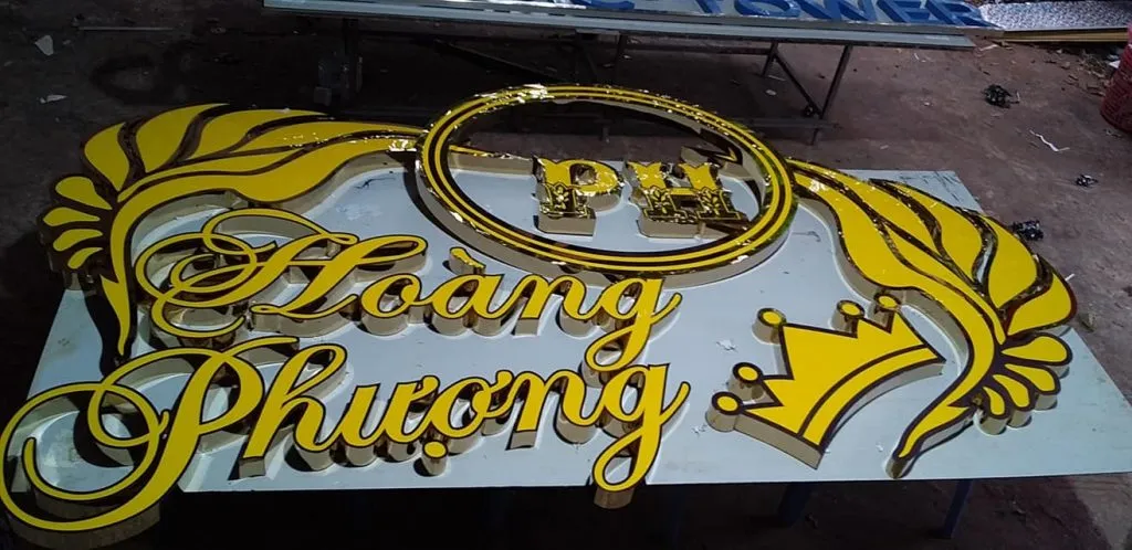 Chữ Nổi Formex Trắng Dày 10mm Cao 40cm Mau chu noi dep tai Quang Cao 24h 2