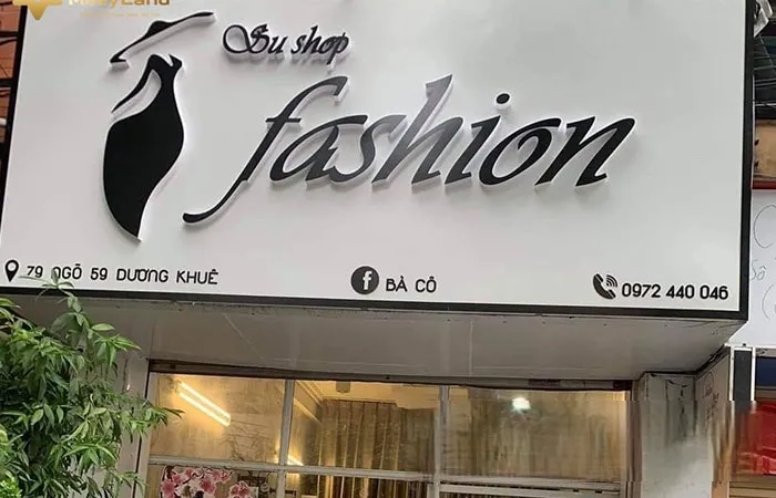 Bảng Hiệu Shop Quần Áo Alu Đen LED Viền Mot so mau bang hieu shop quan ao dep cua Quang Cao 24h