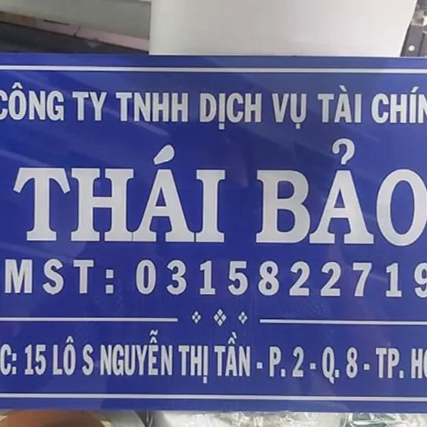 Biển Công Ty Mica Trong Suốt LED Viền Mot so mau bien cong ty mica dep do Quang Cao 24H thuc hien
