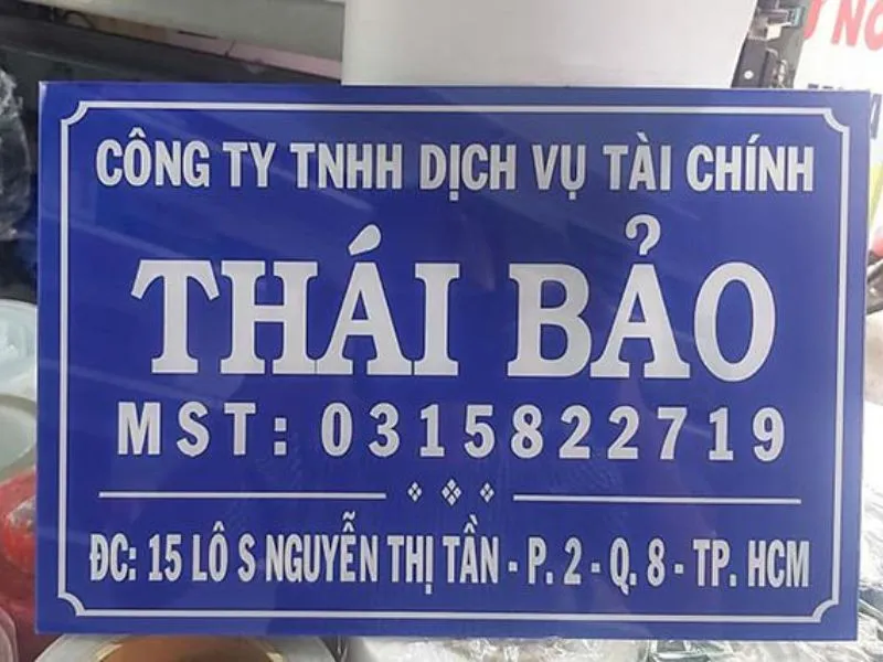 Biển Công Ty Mica Trong Suốt LED Viền Mot so mau bien cong ty mica dep do Quang Cao 24H thuc hien