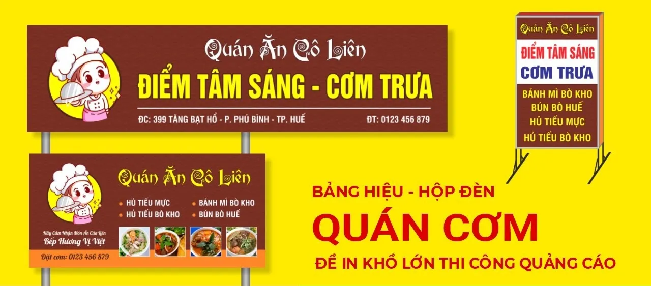 Bảng Hiệu Quán Ăn Inox Mạ Vàng Chữ Nổi Quang Cao 24h cam ket bao hanh dai han cho tat ca cac san pham bang hieu quan an