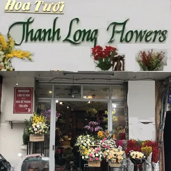 Biển Quảng Cáo Shop Hoa Mica Hồng LED Trắng Quang Cao 24h da thiet ke va thi cong hang tram mau bien quang cao shop hoa dep