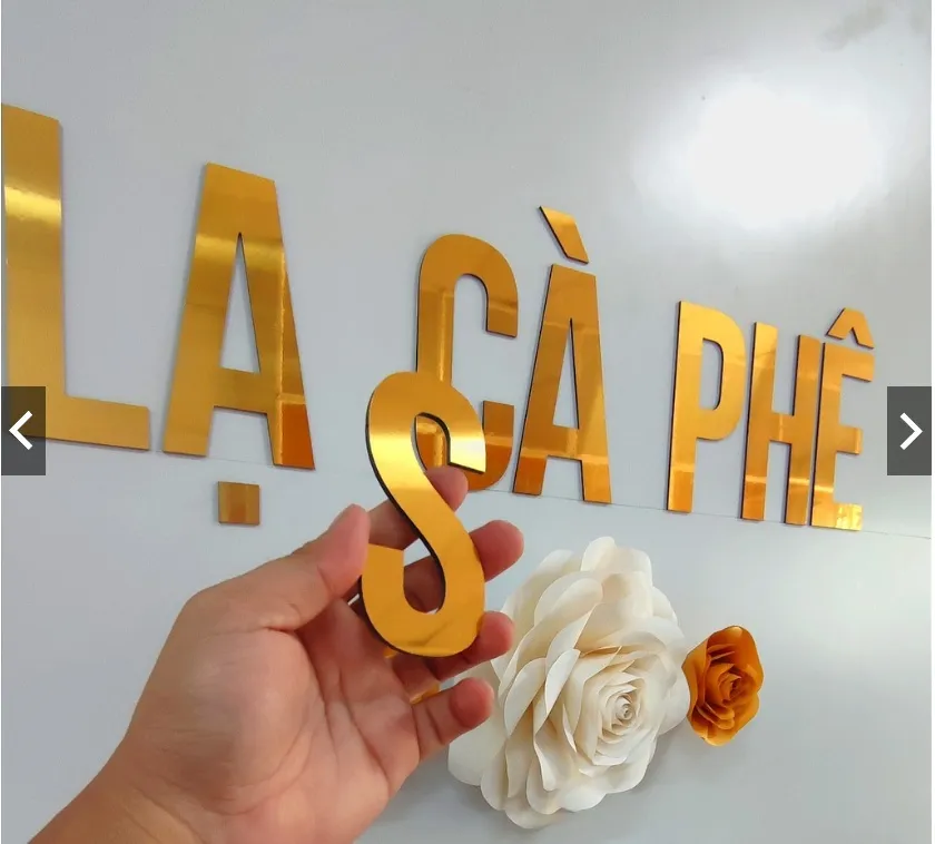 Chữ Nổi Alu Composite Vàng Gương Quang Cao 24h se tien hanh lap dat bien chu noi alu tai vi tri da thong nhat