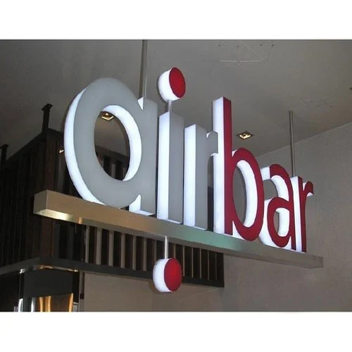 Chữ Nổi Mica Trắng Đèn LED RGB 5mm 45cm Quang cao 24h cung cap bang gia lam chu noi mica den led minh bach va canh tranh