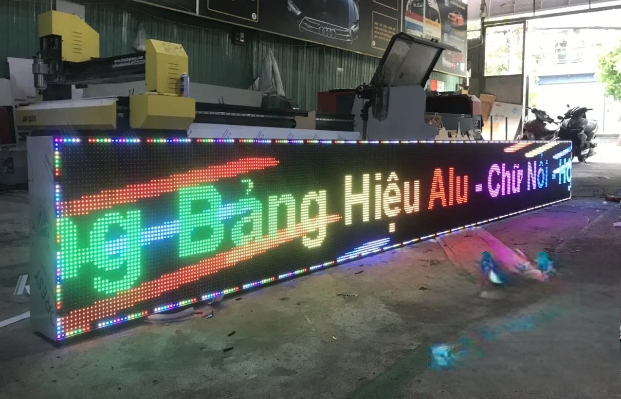 Biển LED Chữ Chạy Ma Trận Đỏ P10 200x40cm Quy trinh bao tri bien led chu chay hieu qua