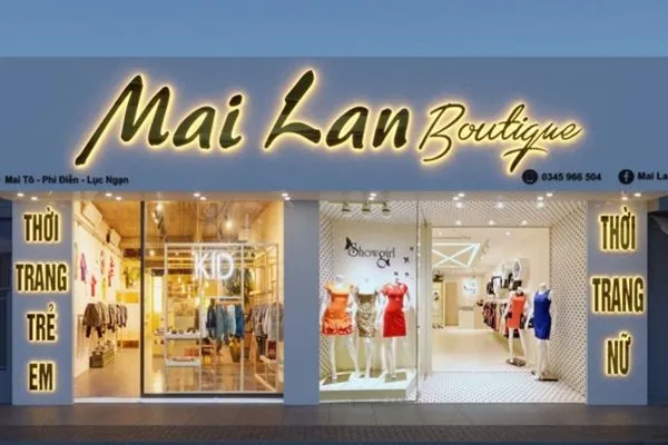 Bảng Hiệu Shop Quần Áo Alu Đen LED Viền Quy trinh lam bang hieu shop quan ao tai Quang Cao 24h