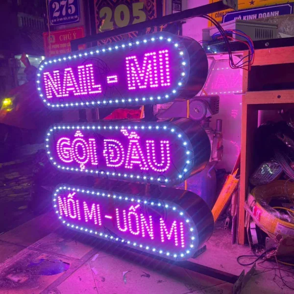 Biển Vẫy LED Mica RGB Điều Khiển Quy trinh lam bien vay led chuyen nghiep tai Quang Cao 24H