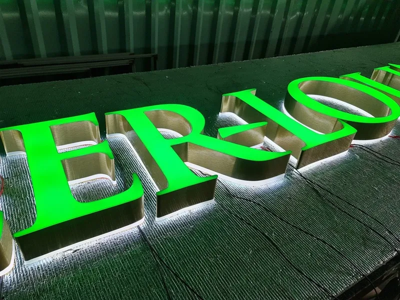 Chữ Inox 201 Bóng Gương Dày 1.5mm 35cm Quy trinh thiet ke chu inox tai Quang Cao 24h bat dau bang buoi tu van chi tiet voi khach hang