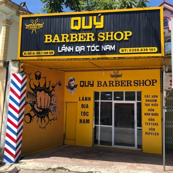 Biển Quảng Cáo Salon Tóc Alu Vàng Gold In UV Thi truong lam bien quang cao toc hien nay vo cung da dang voi nhieu loai vat lieu