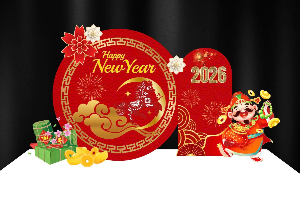 Trong mọi sự kiện cuối năm, backdrop luôn giữ vai trò trung tâm: vừa là phông sân khấu, vừa là điểm check-in, vừa xuất hiện dày đặc trên hình ảnh truyền thông