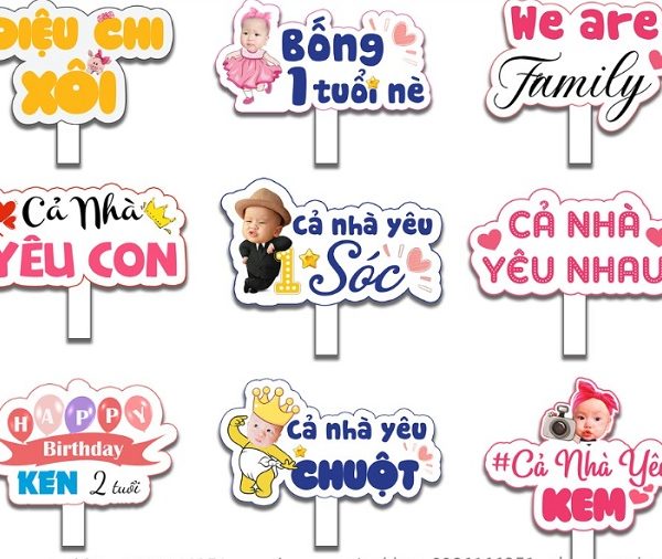 Mẫu Bảng Hashtag Cầm Tay Chụp Hình Đẹp, Ấn Tượng bảng cầm tay chụp hình sinh nhật