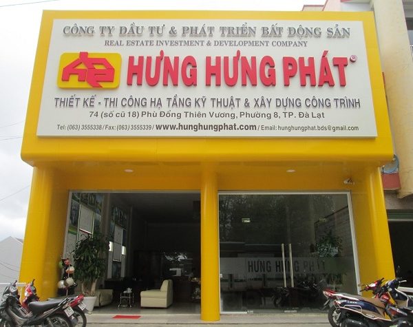 Mẫu Bảng Hiệu Công Ty Bất Động Sản Đẹp, Chuyên Nghiệp biển hiệu alu bất động sản