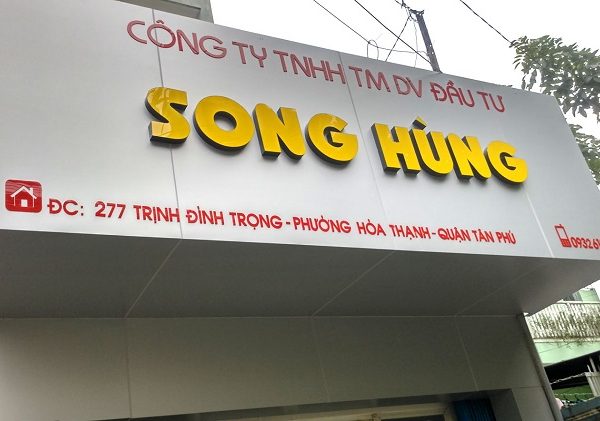 Mẫu bảng hiệu đẹp Alu