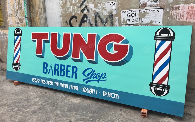 bang-hieu-baber-shop-bat-hiflex bảng hiệu hớt tóc nam