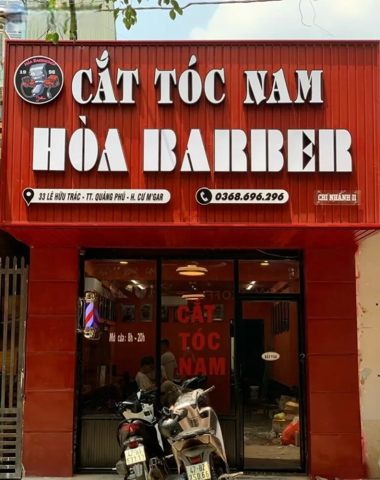 Biển Quảng Cáo Barber Shop Inox Mạ Đen LED RGB bang hieu barbershop 4 768x970 1