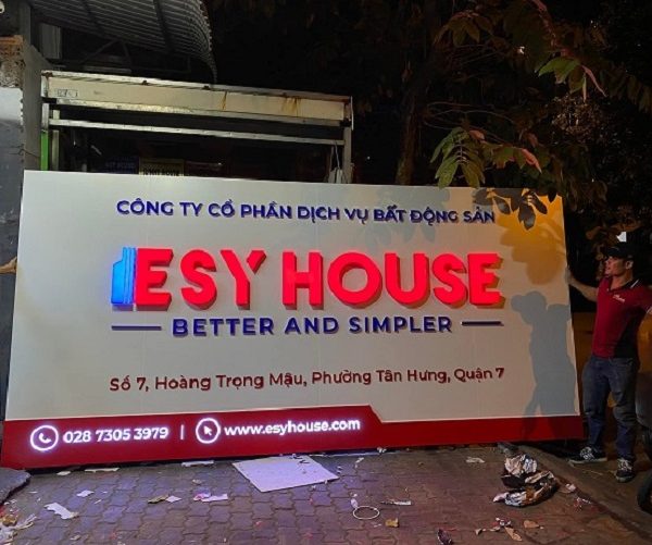 Mẫu Bảng Hiệu Công Ty Bất Động Sản Đẹp, Chuyên Nghiệp Biển hiệu quảng cáo bất động sản