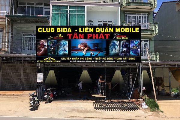Mẫu Bảng Hiệu Bida Đẹp, Phong Cách Hiện Đại bảng hiệu bida bạt hiflex