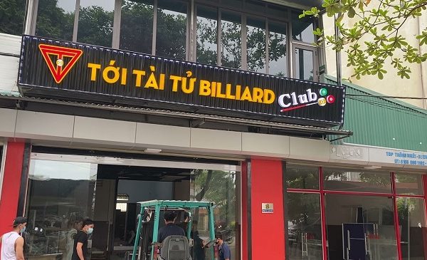 Mẫu Bảng Hiệu Bida Đẹp, Phong Cách Hiện Đại bảng hiệu bida đẹp